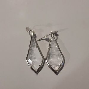 Clear/white KS earrings